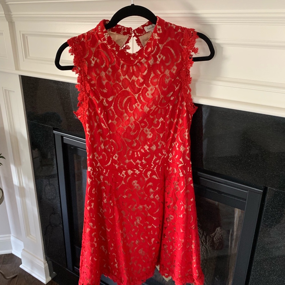 Gorgeous red lace dress